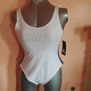 Logo Sexy White Bodysuit